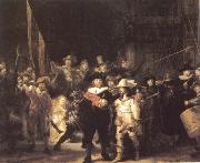 REMBRANDT Harmenszoon van Rijn The Company of Frans Banning Cocq and Willem van Ruytenburch also Known as the Night Watch oil